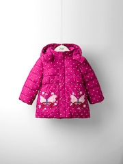 JoJo Maman Bébé Purple Puffer Jacket - Image 5 of 13