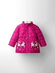 JoJo Maman Bébé Purple Puffer Jacket - Image 7 of 13