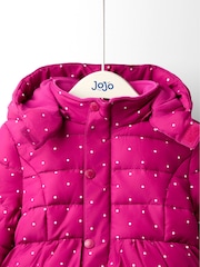 JoJo Maman Bébé Purple Puffer Jacket - Image 9 of 13
