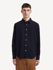Norse Projects Blue Algot Relaxed Long Sleeve Sleeve Shirt - Image 1 of 7