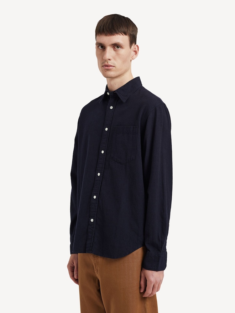 Norse Projects Blue Algot Relaxed Long Sleeve Sleeve Shirt - Image 2 of 7