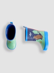 JoJo Maman Bébé Blue Brown The Gruffalo Slipper Shoes - Image 3 of 4