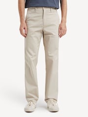 Norse Projects Cream Norse Standard Straight Leg Chino Trousers - Image 1 of 6