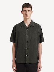Norse Projects Green Carsten Short Sleeve Camp Collar Shirt - Image 1 of 5