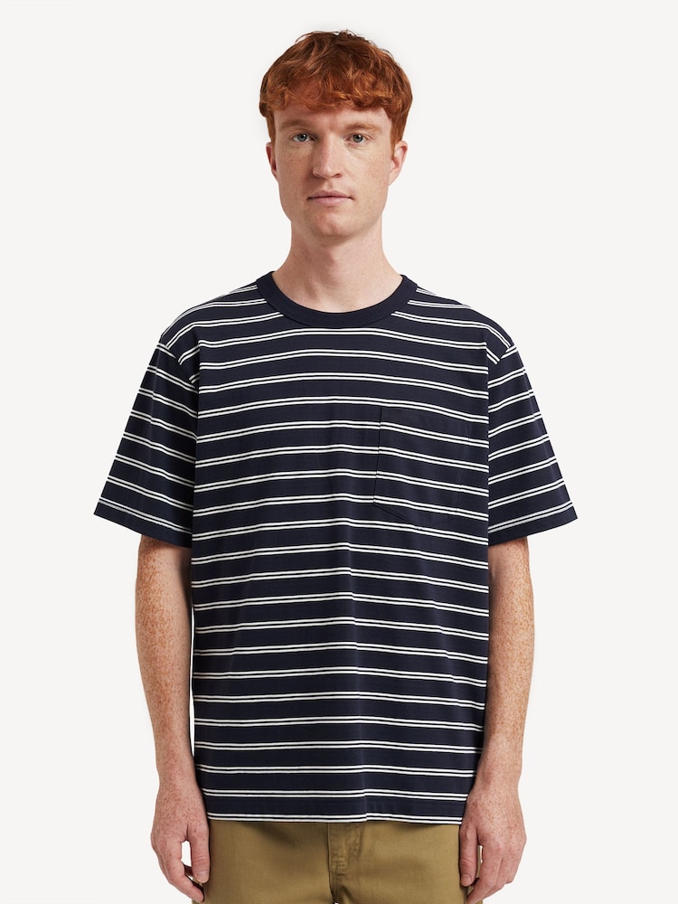 Norse Projects Blue Holger Sailor Stripe Pocket T-Shirt - Image 1 of 6