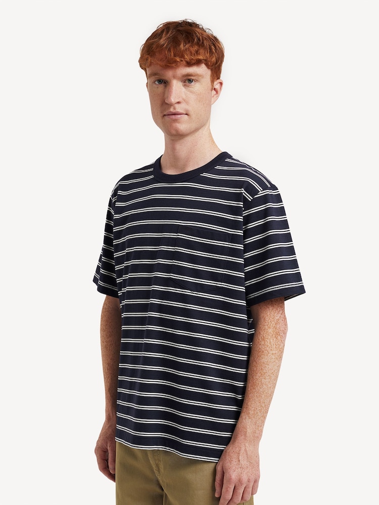 Norse Projects Blue Holger Sailor Stripe Pocket T-Shirt - Image 2 of 6