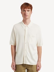 Norse Projects White Rollo Short Sleeve Knit Shirt - Image 1 of 7