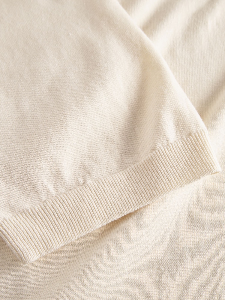 Norse Projects White Rollo Short Sleeve Knit Shirt - Image 7 of 7 Norse Projects White Rollo Short Sleeve Knit Shirt - Image 7 of 7