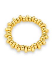 Orelia London Gold Tone Polished Metal Nugget Stretch Bracelet - Image 1 of 4