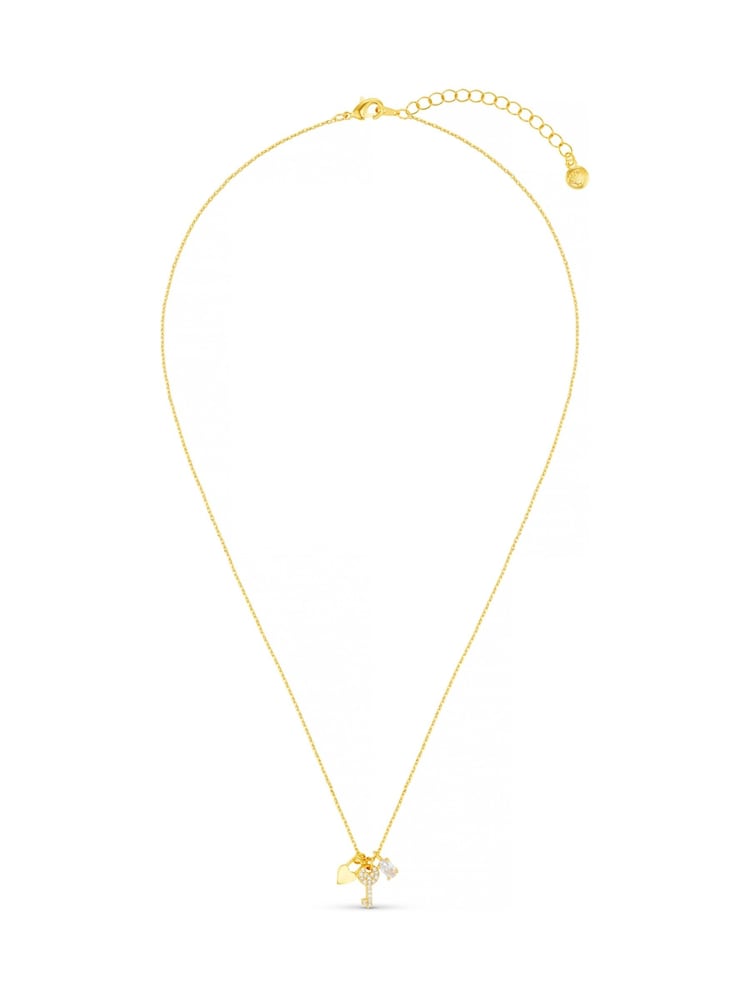 Orelia London Gold Tone Charm Cluster Necklace - Image 1 of 3 Orelia London Gold Tone Charm Cluster Necklace - Image 1 of 3