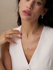 Orelia London Domed Heart Charm Short Necklace - Image 3 of 3