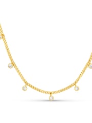 Orelia London Gold Tone Multi Crystal Drop Necklace - Image 2 of 4