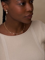 Orelia London Gold Tone Multi Crystal Drop Necklace - Image 3 of 4