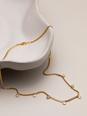 Orelia London Gold Tone Multi Crystal Drop Necklace - Image 4 of 4