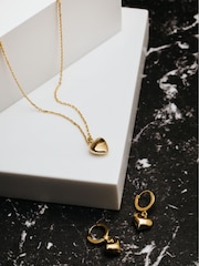 Orelia London Domed Heart Charm Short Necklace - Image 3 of 4