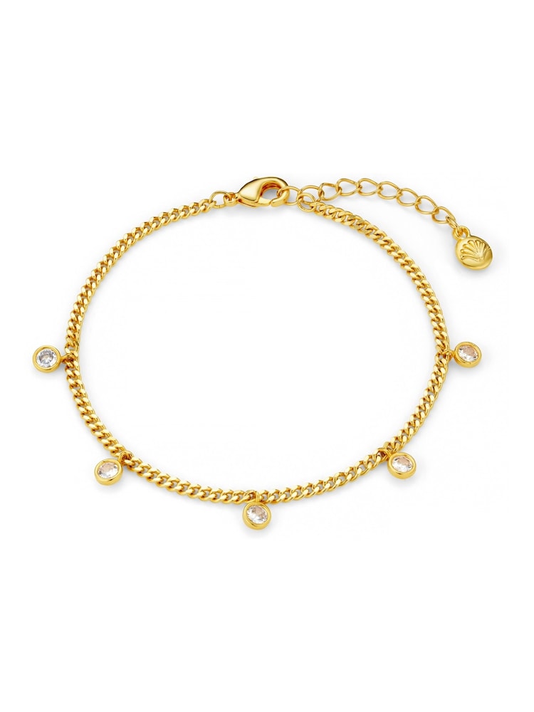 Orelia London Gold Tone Multi Crystal Drop Bracelet - Image 1 of 2