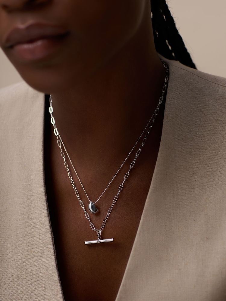 Orelia London Polished Drop Chain Necklace - Image 3 of 3