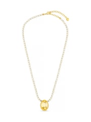 Orelia London Gold Tone Tennis Chain & Polished Drop Necklace - Image 1 of 3