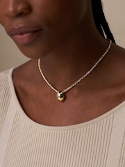 Orelia London Gold Tone Tennis Chain & Polished Drop Necklace - Image 3 of 3