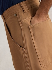 White Stuff Brown Crantock Utility 100% Cotton Trousers - Image 4 of 6