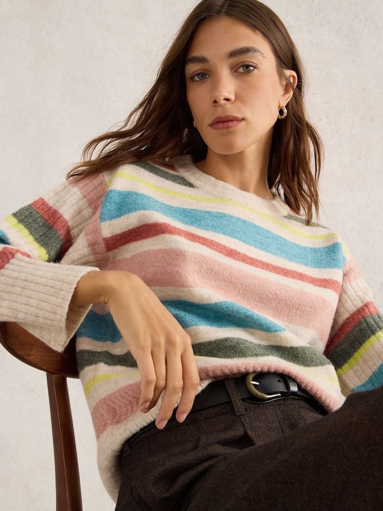 White Stuff Natural Sophia Souffle Jumper - Image 4 of 6