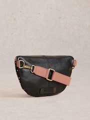 White Stuff Black Mini Sebby Leather Sling Bag - Image 2 of 4