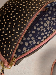 White Stuff Black Mini Sebby Leather Sling Bag - Image 4 of 4