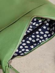White Stuff Green Fern Leather Cross-Body Bag - Image 3 of 4