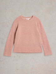 White Stuff Pink Sophia Souffle Jumper - Image 5 of 6