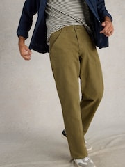 White Stuff Green Crantock Utility 100% Cotton Trousers - Image 1 of 6
