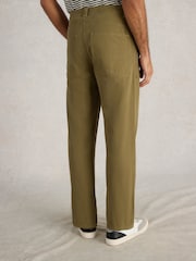 White Stuff Green Crantock Utility 100% Cotton Trousers - Image 2 of 6
