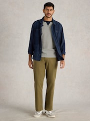 White Stuff Green Crantock Utility 100% Cotton Trousers - Image 3 of 6