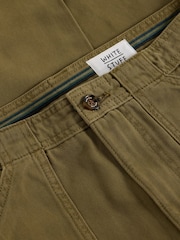 White Stuff Green Crantock Utility 100% Cotton Trousers - Image 6 of 6