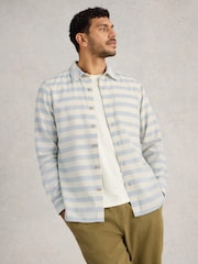White Stuff White Neppy Stripe Long Sleeve 100% Cotton Shirt - Image 1 of 6