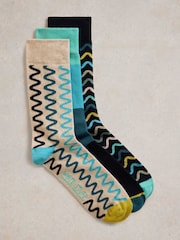 White Stuff Squiggle носки 3 Pack - Image 1 of 2