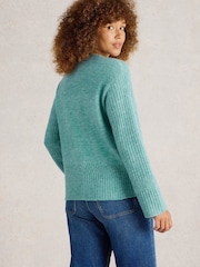 White Stuff Blue Sophia Souffle Jumper - Image 2 of 6