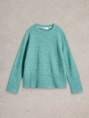 White Stuff Blue Sophia Souffle Jumper - Image 5 of 6