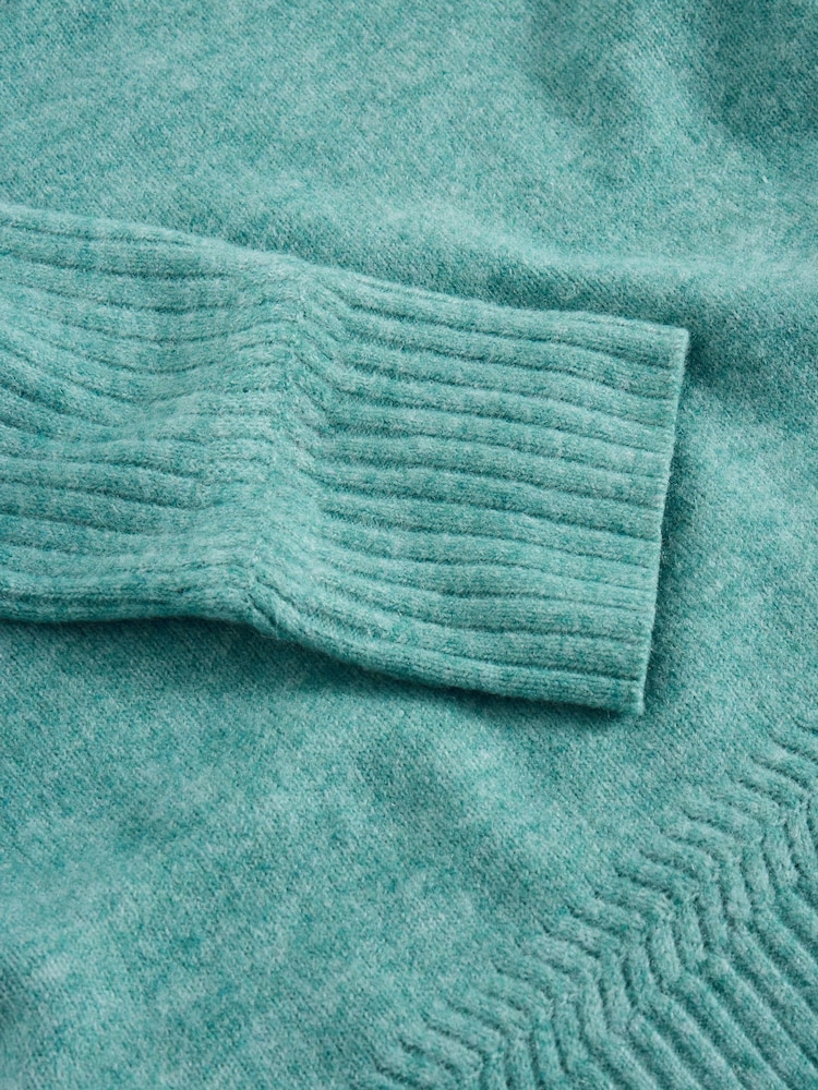 White Stuff Blue Sophia Souffle Jumper - Image 6 of 6