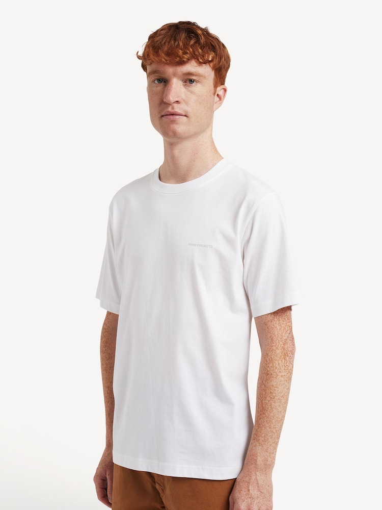 Norse Projects White Johannes Logo Print T-Shirt - Image 2 of 5 Norse Projects White Johannes Logo Print T-Shirt - Image 2 of 5