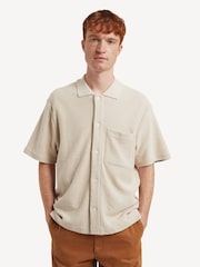 Norse Projects Cream Gustav Crochet Jersey Shirt - Image 1 of 5