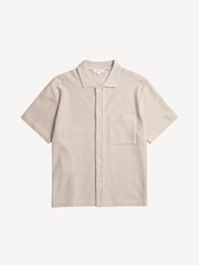 Norse Projects Cream Gustav Crochet Jersey Shirt - Image 3 of 5