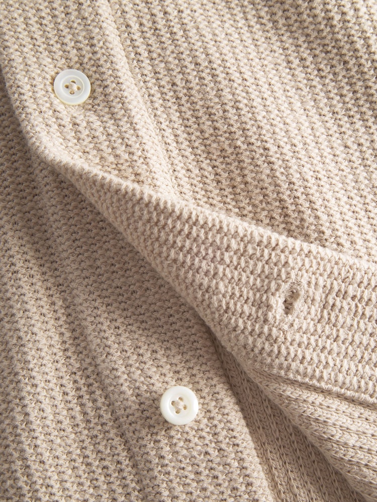 Norse Projects Cream Gustav Crochet Jersey Shirt - Image 5 of 5