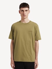 Norse Projects Green Johannes Logo Print T-Shirt - Image 1 of 5