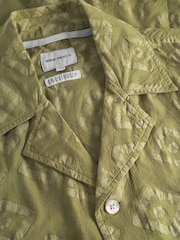 Norse Projects Green Mads Batik Print Short Sleeve Shirt - Image 6 of 6