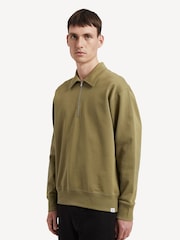 Norse Projects Green Ketel Half Zip Sweatshirt - Image 2 of 6