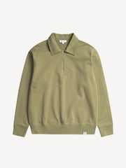 Norse Projects Green Ketel Half Zip Sweatshirt - Image 3 of 6