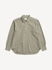 Norse Projects Brown Oversized Fit Mo Striped Long Sleeve Shirt - Image 2 of 5