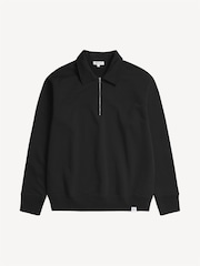 Norse Projects Black Ketel Half Zip Sweatshirt - Image 3 of 5