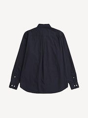 Norse Projects Navy Relaxed Fit Algot Twill Long Sleeve Shirt - Image 2 of 3