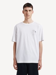 Norse Projects White Holger Globe Print T-Shirt - Image 1 of 5